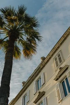 Amazing view of Split old town in a sunny day. Travel destination in Croatia. Stock Photos