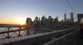 Amazing view of sunset seen from Brooklyn Bridge 4K video 4k or 4k+ Resolution