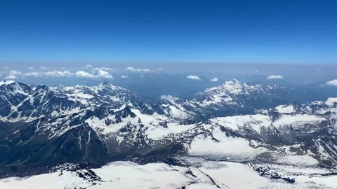 Amazing view from the top of Mount Elbrus Stock Footage 135515538