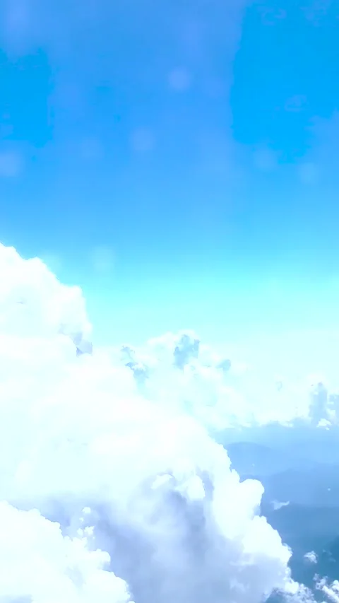 Amazing View of White Clouds Stretching to the Horizon. Stock Footage 220357752