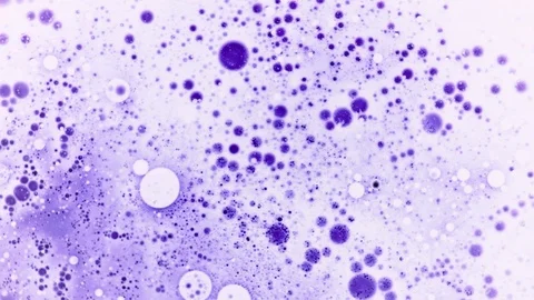 Amazing volumetric violet pattern with black bubbles Stock Footage 124432949