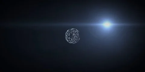 Amazing VR 360 3D Animation of Planet Earth Stock Footage 114236158