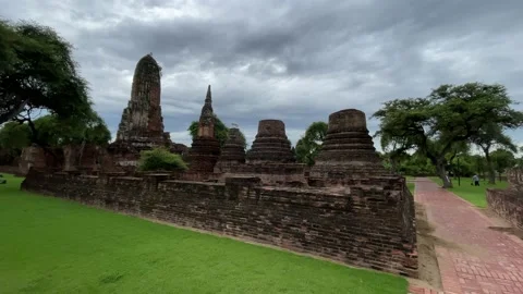 Amazing Wat Phra Ram Stock Footage 207989779