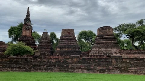 Amazing Wat Phra Ram Stock Footage 207989787