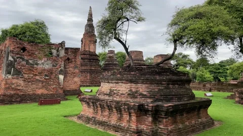 Amazing Wat Phra Ram Stock Footage 207989813