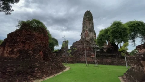 Amazing Wat Phra Ram Stock Footage 207989843