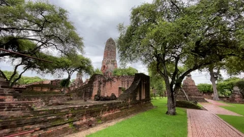 Amazing Wat Phra Ram Stock Footage 207990093