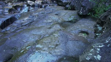 Amazing waterfall in Blue Mountain Stock Footage 85643492