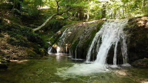 Amazing Waterfall In The Jungle Stock Footage 95673877