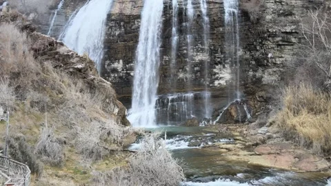 Amazing waterfall nature Stock Footage 263288719