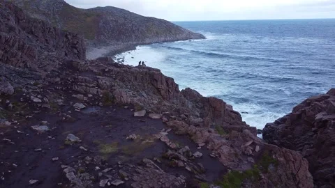 Amazing waterfall of Teriberka Stock-Footage 220533756