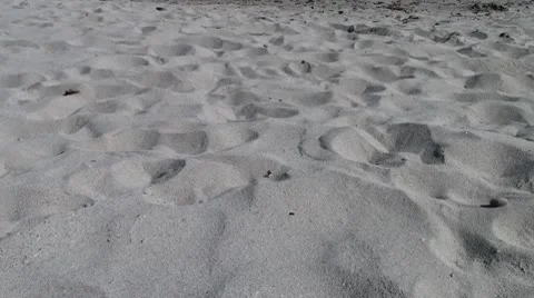 Amazing white sand on the beach Stock-Footage 10560908