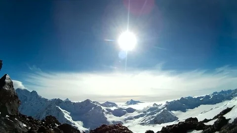 Amazing winter landscape of mountains. Stock Footage 73123645