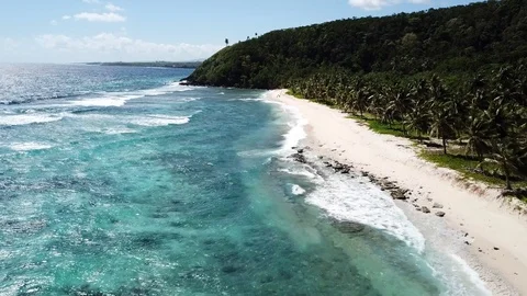 Amazingly pristine beach in an isolated part of Samoa Vidéo 97566868