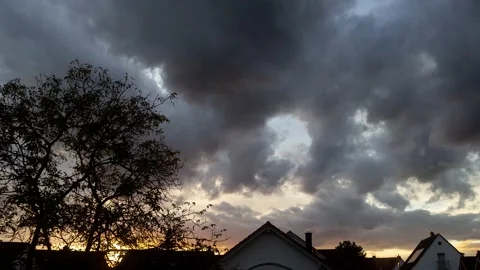 Amazng Sunset Sky Time Lapse Video stock 219820071