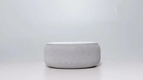 An Amazon Alexa on a white background. Stock Footage 201640900