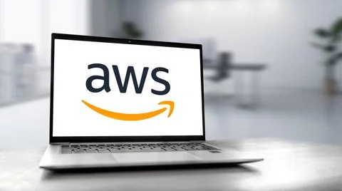 Amazon AWS cloud computing platform Amazon AWS cloud computing platform Co... 스톡 사진