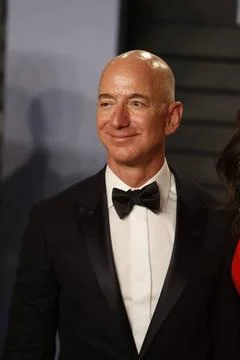  Amazon CEO Jeff Bezos attends the Vanity Fair Oscar Party at Wallis Annen... Stock Photos