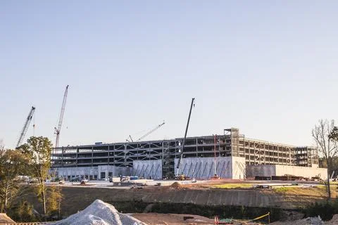 Amazon construction site in Appling Georgia Stock Photos
