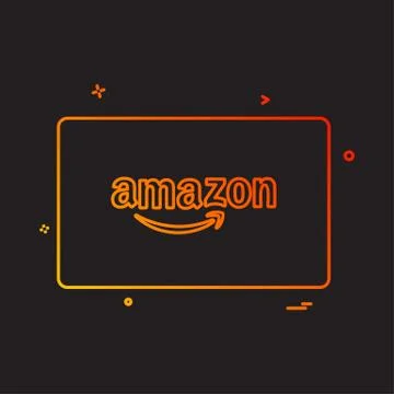 Amazon credit card design vector Stock Illustration