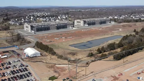 Amazon Data Services AWS acquired two shell data centers Aldie  Stock Footage 236418184