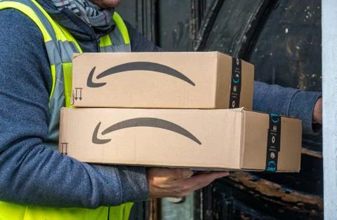 Amazon delivery Foto stock