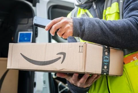 Amazon delivery Foto stock