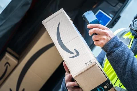 Amazon delivery Foto stock