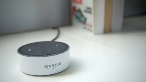Amazon Dot Activates Its Light Stock Footage 89619873