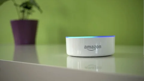 Amazon Dot Activates Its Light Stock Footage 89623456