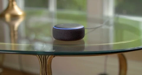 Amazon Echo Dot Stock Footage 112340917