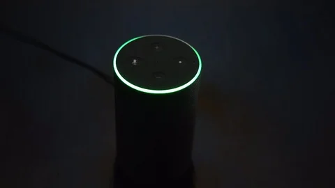 Amazon Echo Phone Call Green 4k 動画素材 104019830