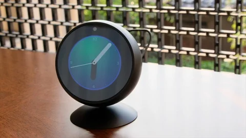 Amazon Echo Spot Stock Footage 93264269