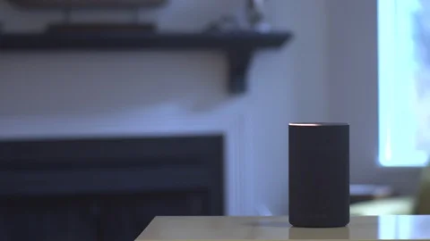 Amazon Echo in use Stock Footage 102191515