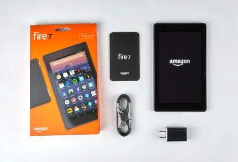 Amazon Fire Tablet Stockfoto's