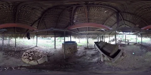 Amazon Forest Authentic Cooking Brazil 360 VR Stock Footage 94716653