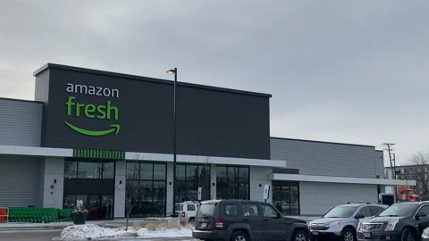 Amazon Fresh Market Stock Footage 167927075