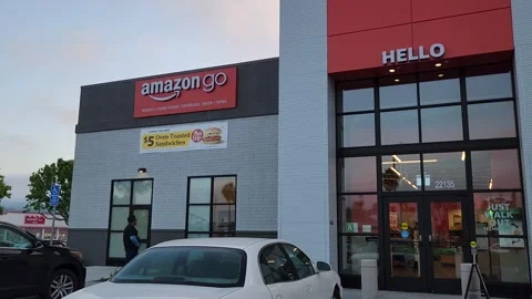 Amazon Go Building Fresh Vídeos de archivo 244240931