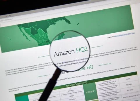 Amazon HQ2 description 库存照片