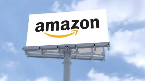 Amazon Illuminated Cloudscape Logo: Radiating Brilliance and Professionalism Stock Photos