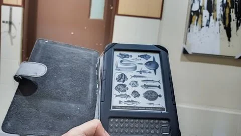 Amazon kindle ebook reader keyboard Foto stock