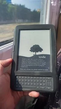 Amazon kindle ebook reader keyboard Stock Photos