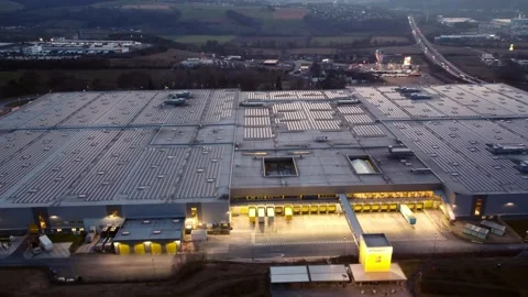 Amazon Logistics Center Germany in Bad Hersfeld - CITY OF BAD HERSFELD, GERMANY 库存影片 150342863