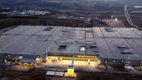 Amazon Logistics Center Germany in Bad Hersfeld - CITY OF BAD HERSFELD, GERMANY 動画素材 150344006