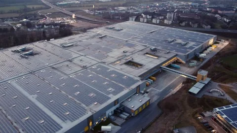 Amazon Logistics Center Germany in Bad Hersfeld - CITY OF BAD HERSFELD, GERMANY 動画素材 150347532