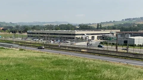 Amazon logistics hub, Italy Stock-Footage 196792991