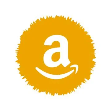 Amazon logo. Amazon icon app application logo. Amazon is American internation Stock Illustration