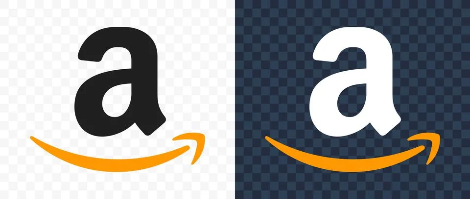 Amazon logo. Editorial vector illustration Stock Illustration