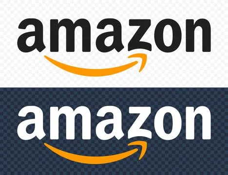 Amazon logo. Editorial vector illustration Stock Illustration