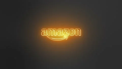 Amazon Logo Neon Sign Video stock 157699591